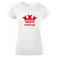 Dámské tričko pro pejskařky s motivem Adidogs