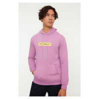 Trendyol Men's Lilac Cotton Sweatshirt