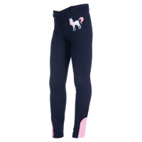 Legíny jezdecké Pony Dream HKM, s gripem, dětské, deep blue