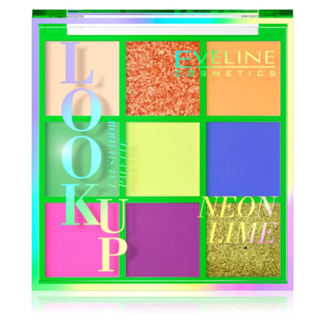 Eveline Cosmetics Look Up Neon Lime paletka očních stínů 10,8 g