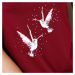 Bavlněná noční košilka s potiskem ptáků