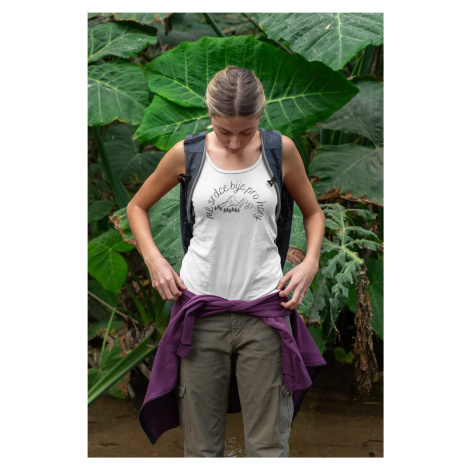 Dámské tílko Mé srdce bije pro hory Barva: Bíla