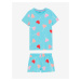 Růžovo-tyrkysové holčičí vzorované pyžamo Marks & Spencer