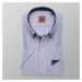 Košile Slim Fit modro-bílý pruhovaný vzor 10731