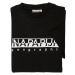 Pánské černé tričko Napapijri s velkým vyšitým logem