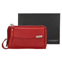GOODMAN dámská crossbody kabelka na mobil a peněženka v jednom - červená
