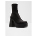 Černé dámské kotníkové boty na platformě ALDO Grandstep