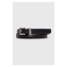Kožený pásek Tommy Hilfiger dámský, černá barva, AW0AW15374