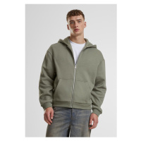 Urban Classics / Fluffy Zip Hoody paleolive