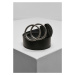 Ring Buckle Belt - black/silver