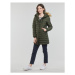 Superdry FUJI HOODED MID LENGTH PUFFER Khaki