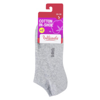 Bellinda COTTON IN-SHOE vel. 35/38 dámské kotníkové ponožky 2 páry šedé