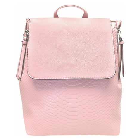 Světle růžový dámský batoh s hadím vzorem Patty Tapple