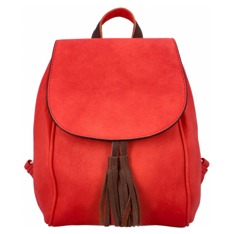 Dámský městský batoh červený - Paolo Bags Doseph červená