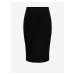 Černá dámská žebrovaná pouzdrová sukně ONLY Emma