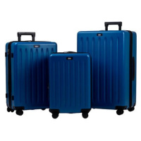ROWEX Extra odolný cestovní kufr s TSA zámkem Stripe, modrý, set 3 ks