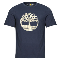 Timberland Camo Tree Logo Short Sleeve Tee Tmavě modrá