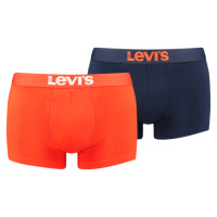 Levi's® MEN SOLID BASIC TRUNK 2P Pánské boxerky, oranžová, velikost