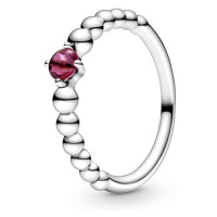 Pandora Stříbrný prsten pro ženy narozené v červenci 198867C02 54 mm
