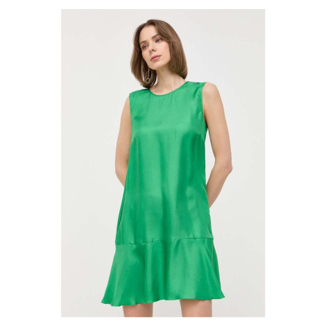 Šaty Red Valentino zelená barva, mini