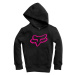 Fox dětská mikina Youth Legacy Pullover Fleece Black/Pink | Černá