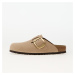 Tenisky Bieknstock Boston Big Buckle Leather Nubuck Sandcastle