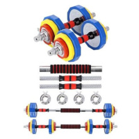 HMS SKC20 20 kg barevný činkový set v kufru