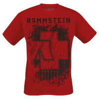 Rammstein 6 Herzen Tričko červená