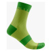 CASTELLI Cyklistické ponožky klasické - VELOCISSIMA 12 - světle zelená/zelená
