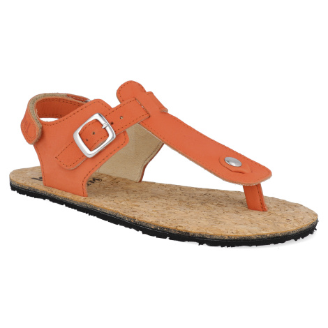 Barefoot sandály Koel - Abriana Napa Coral oranžové Koel4kids