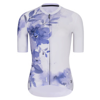 RIVANELLE BY HOLOKOLO Cyklistický dres s krátkým rukávem - FLOWERY LADY - bílá/fialová/modrá