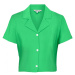 Only Shirt Caro Linen - Summer Green Zelená