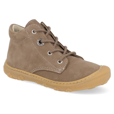 Barefoot dětské kotníkové boty Ricosta Pepino Corry W hnědé