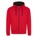 Just Hoods Dámská mikina na zip JH053 Fire Red