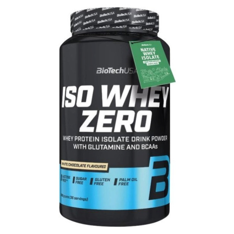 BioTech Iso Whey Zero Native bílá čokoláda 908 g