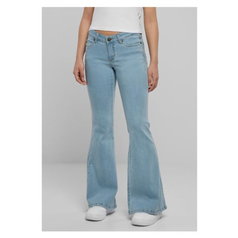 Urban Classics / Ladies Organic Low Waist Flared Denim lighter washed