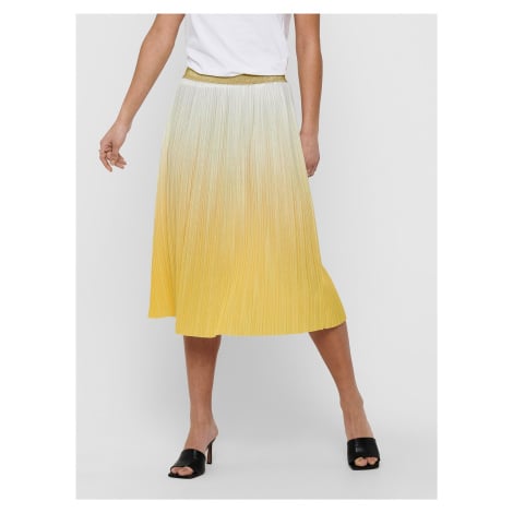 Žlutá plisovaná sukně ONLY Dippy