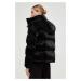 Bunda Karl Lagerfeld dámská, černá barva, zimní