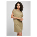 Ladies Lace Tee Dress - khaki