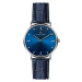 Frederic Graff Silver Mont Fort Croco Blue Leather FBJ-B038S