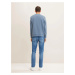 Modré pánské straight fit džíny s potrhaným efektem Tom Tailor Denim
