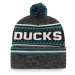 47 NHL ANAHEIM DUCKS ICE CAP ’47 CUFF KNIT Klubová zimní čepice, tmavě šedá, veľkosť