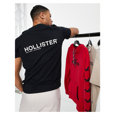 Hollister back logo t-shirt in black