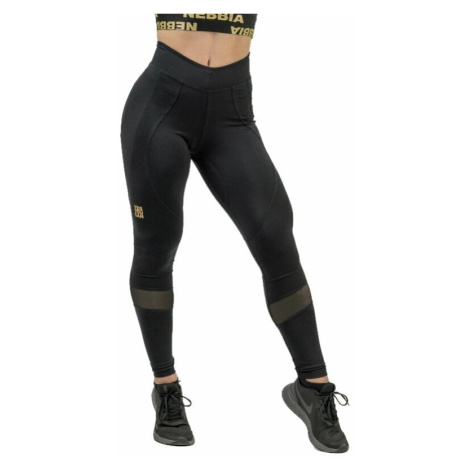 Nebbia High Waist Push-Up Leggings INTENSE Heart-Shaped Black/Gold Fitness kalhoty