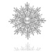 Éternelle Vánoční brož s perlou a zirkony Emma White - sněhová vločka B2139-XH1665A Stříbrná
