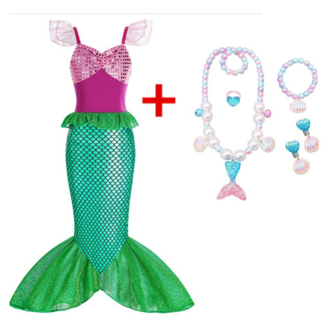 Set pro dívku mořská panna kostýmové šaty