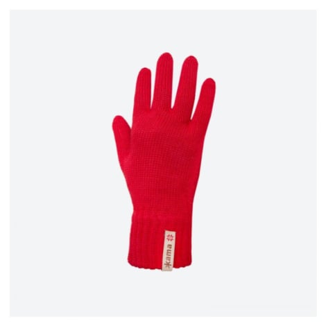 KAMA R101 pletené merino rukavice, červená