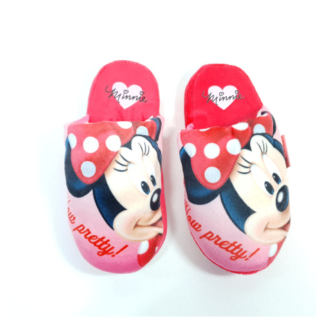 Dívčí dětské pantofle Minnie Mouse 14092 Red Disney