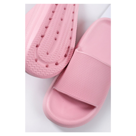 Růžové gumové nízké pantofle Katrina Ideal