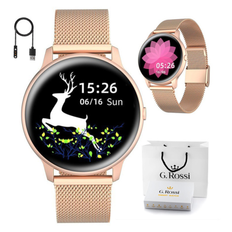Dámské chytré hodinky SMARTWATCH G. Rossi SW015-2 pink (sg010b) Gino Rossi